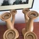 Pair of candlesticks with an organic design circa 1970