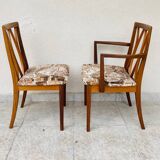 Vintage chair and armchair 1960