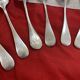 Set of 6 silver-plated French Navy dessert spoons