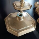 Pair of gilded bronze candlesticks