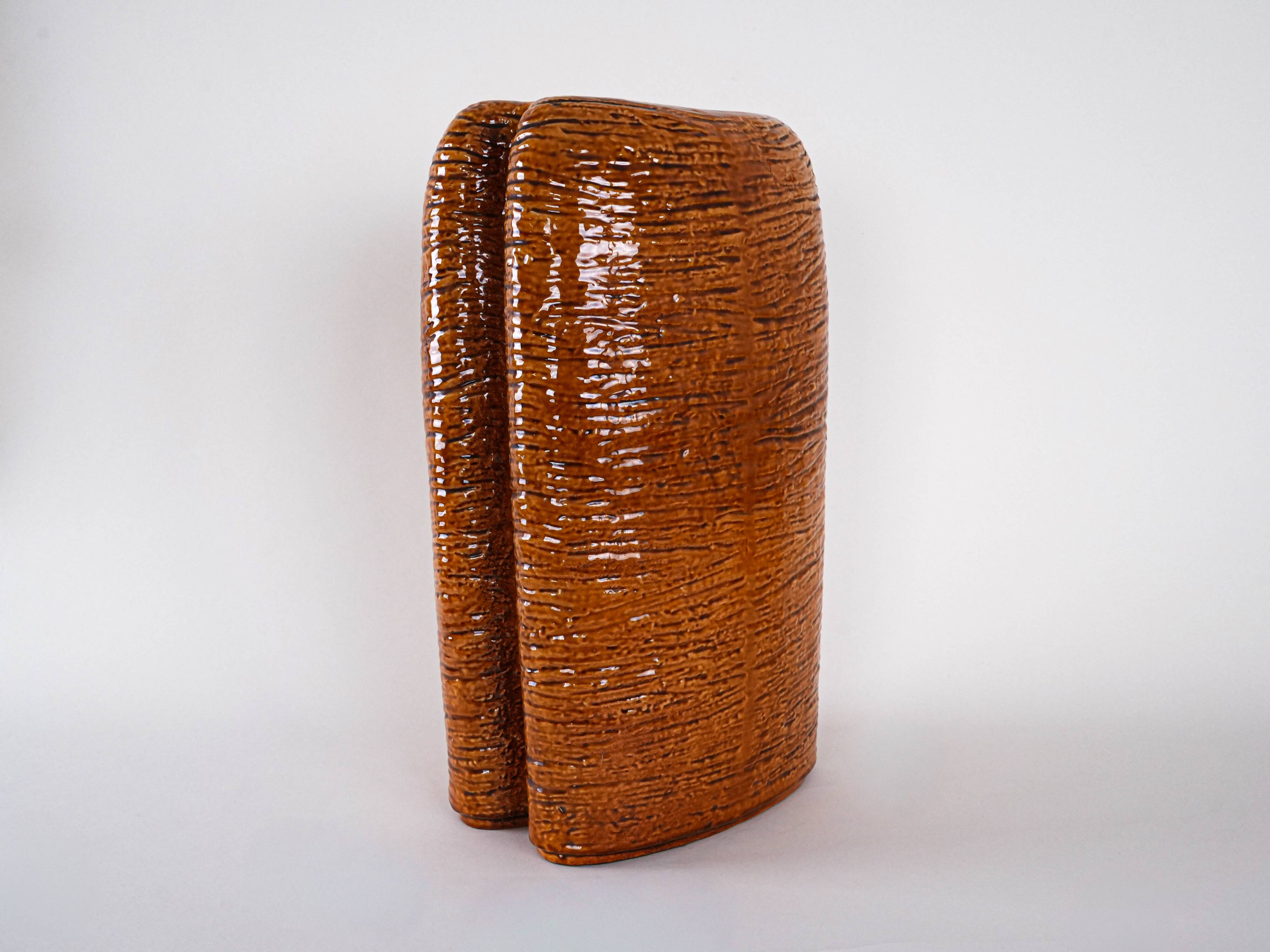 Stoneware vase, West Germany, 1970s, manufactured by Carstens Tönnieshof