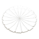 Porte-gâteau Biedermeier, cristal transparent, République tchèque, 19e siècle