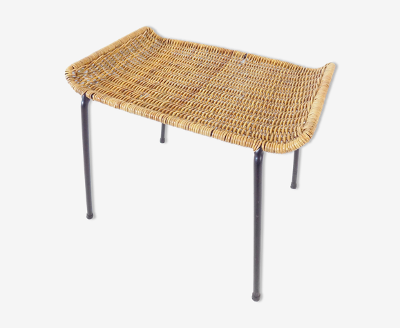 Gian Franco Legler wicker rattan ottoman