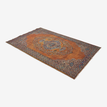 Anatolian handmade vintage rug 273 cm x 168 cm