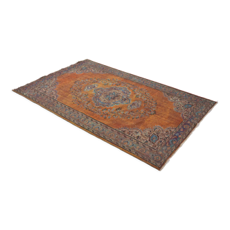 Anatolian handmade vintage rug 273 cm x 168 cm