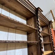 Bibliothèque de boiserie en chêne et sapin début XXème