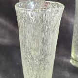 Set of bubble glassware from Biot – carafe, glasses, and ice bucket – 1960s