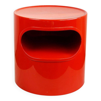 Red Plastic Table by Emma Gismondi for Artemide Italy
