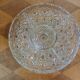 Plat apéritif vintage en verre moulé