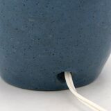 Potter's lamp in blue glazed ceramic, 1970s