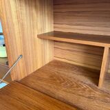 Scandinavian teak wall-mounted secretary from the 1970s