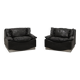 Paire de fauteuils lounge en cuir et acier de Luciano Frigerio, Italie 19