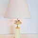 Regency Fruit Bowl Table Lamps in Brass and Crystal from Maison Le Dauphin, 1970s, Set of 2