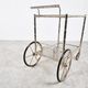 Chromed faux bamboo bar cart, Orsenigo Italy, 1970s