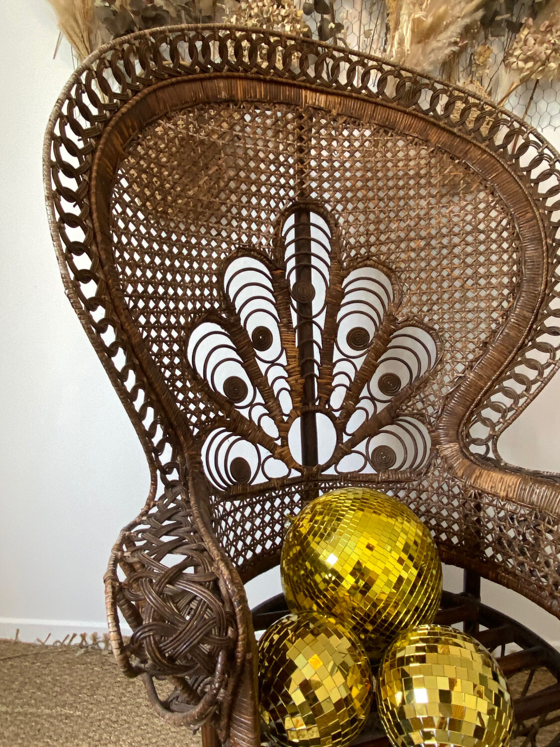 Emmanuelle peacock armchairs