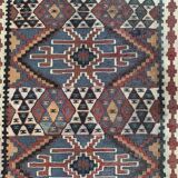 Old Turkish narrow Kilim Runner 233x66 cm shabby chic, vintage kelim
