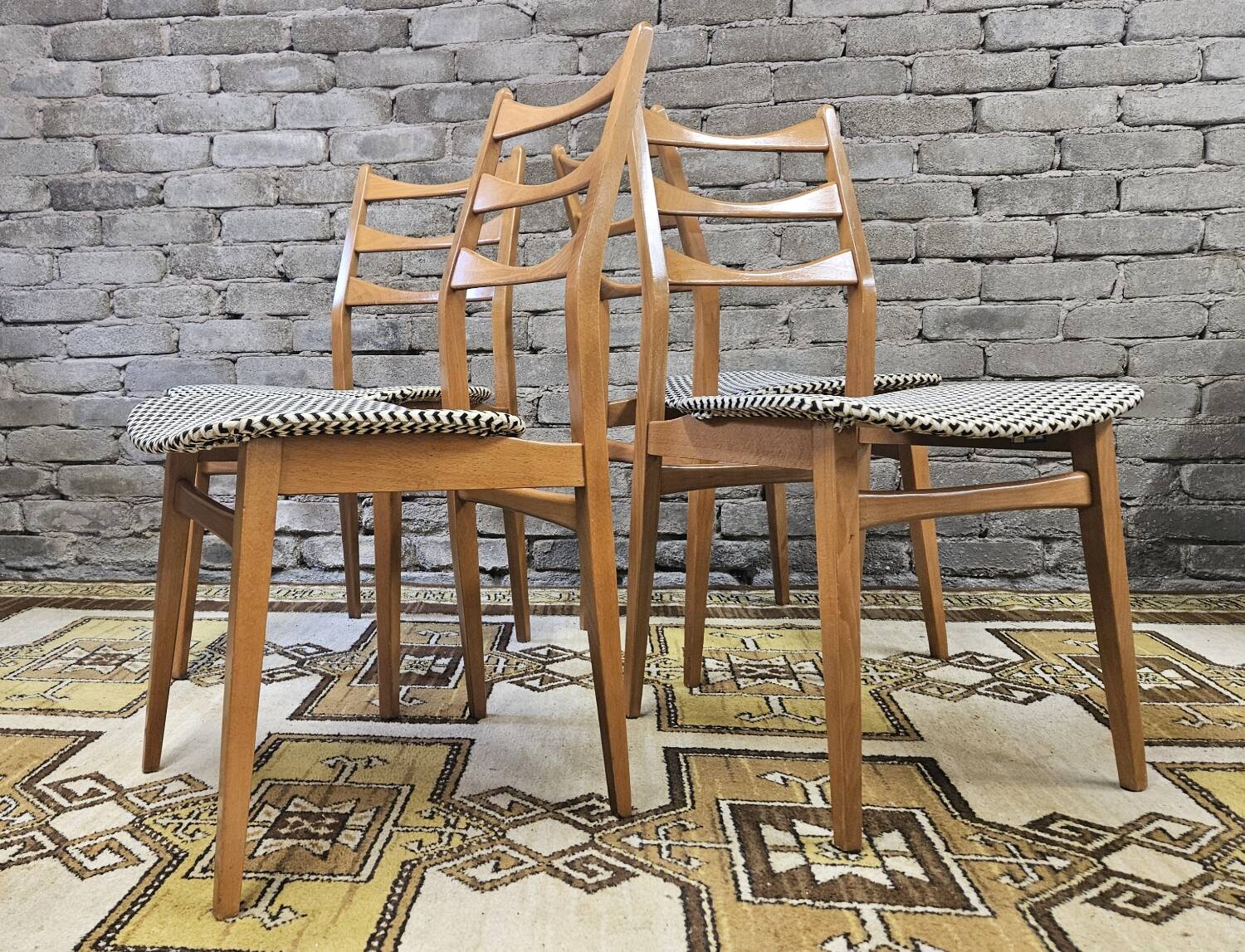 Set de 4 chaises scandinaves par Bähre Mignon Möbel 1960