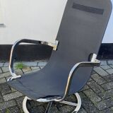 Vintage IKEA Smedsta Chrome Swivel Arm Chair