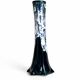 Vallauris Fat Lava Vase – Vintage French Ceramic Soliflore 60s Blue White