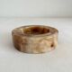 Straight round ashtray in vintage alabaster or onyx