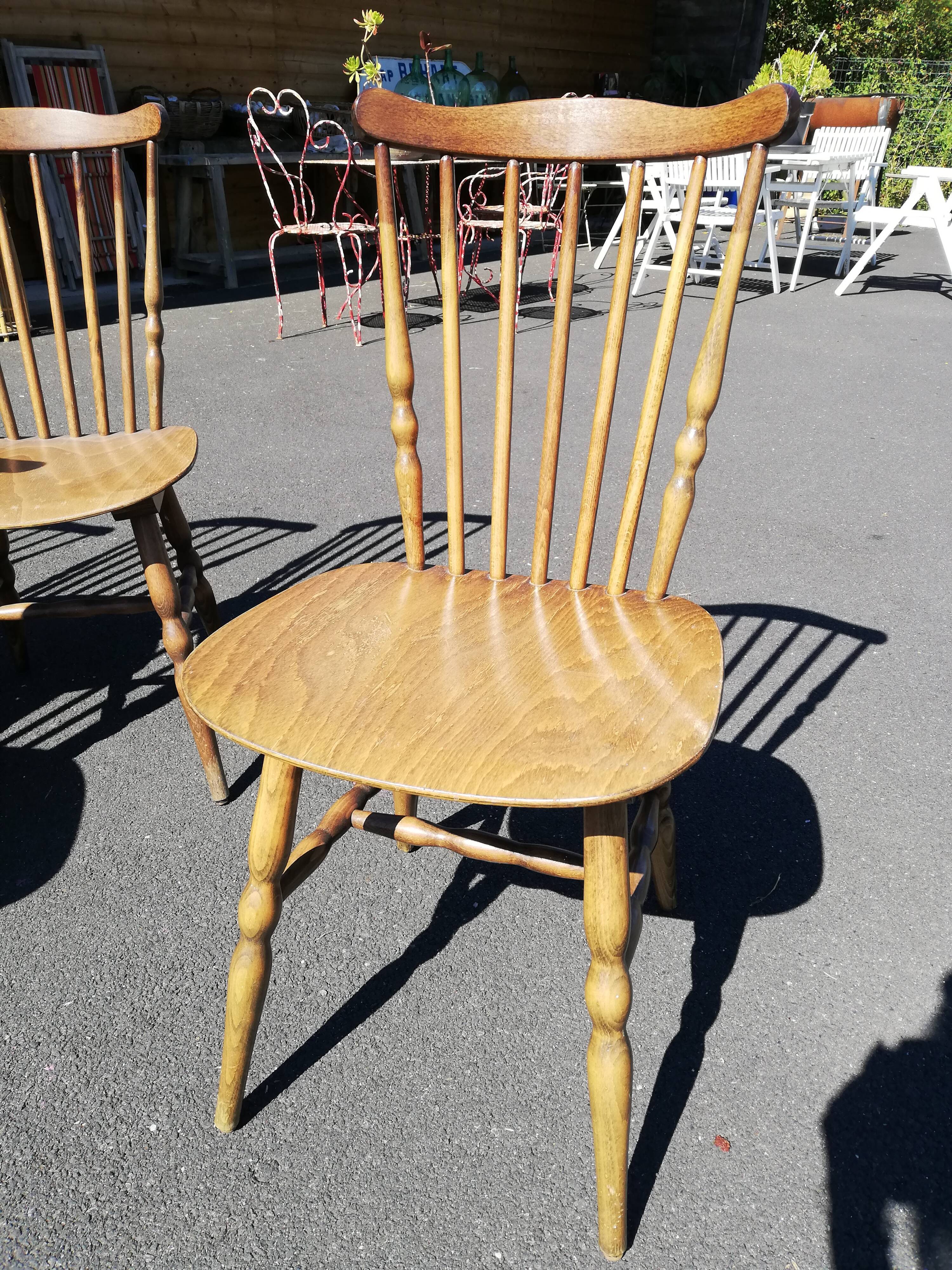 Series of 6 Baumann bistro chairs model Tacoma