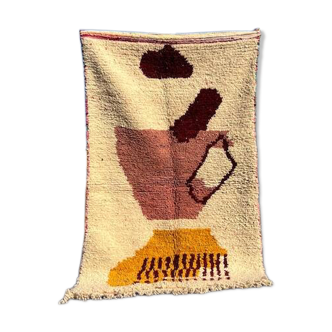 Traditional handmade pure wool rug, size 100 x 200 cm