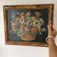 Oil on canvas, framed still life bouquet of flowers