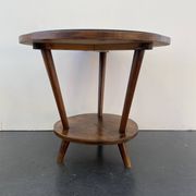 Art deco tripod pedestal table