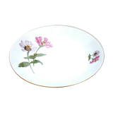 Round and hollow serving dish Fine Bohemian porcelain Carlsbad Floral décor