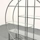 Bauhaus ronde en tubulaire chromé et verre