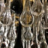 Venini candlestick two-tone glass