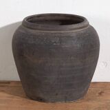 Antique grey ceramic vase (c.1900) #12