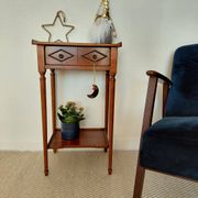 Petite console vintage en bois-1 tiroir-maison  famille