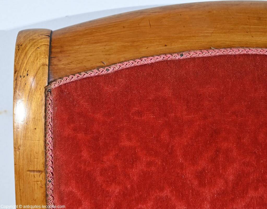 Pair of Cherry Wood Armchairs, Louis Philippe Period – 1st Part 19th