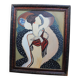 Mid-century modern expressionist oil painting nude from the 1960s.