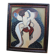 Mid-century modern expressionist oil painting nude from the 1960s.