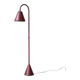 Mid-Century Spanish Leather Floor Lamp by Valenti