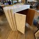Double-sided dresser Design, travertine & brass threads, ca 1960