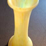 Yellow blown glass soliflore