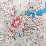 Old Map - Geological Map of Europe - 1836
