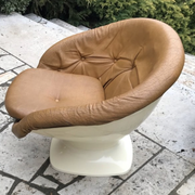 French Plastic Club Chair by Raphael Raffel, 1970s