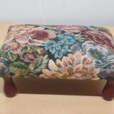 Wooden and fabric footrest