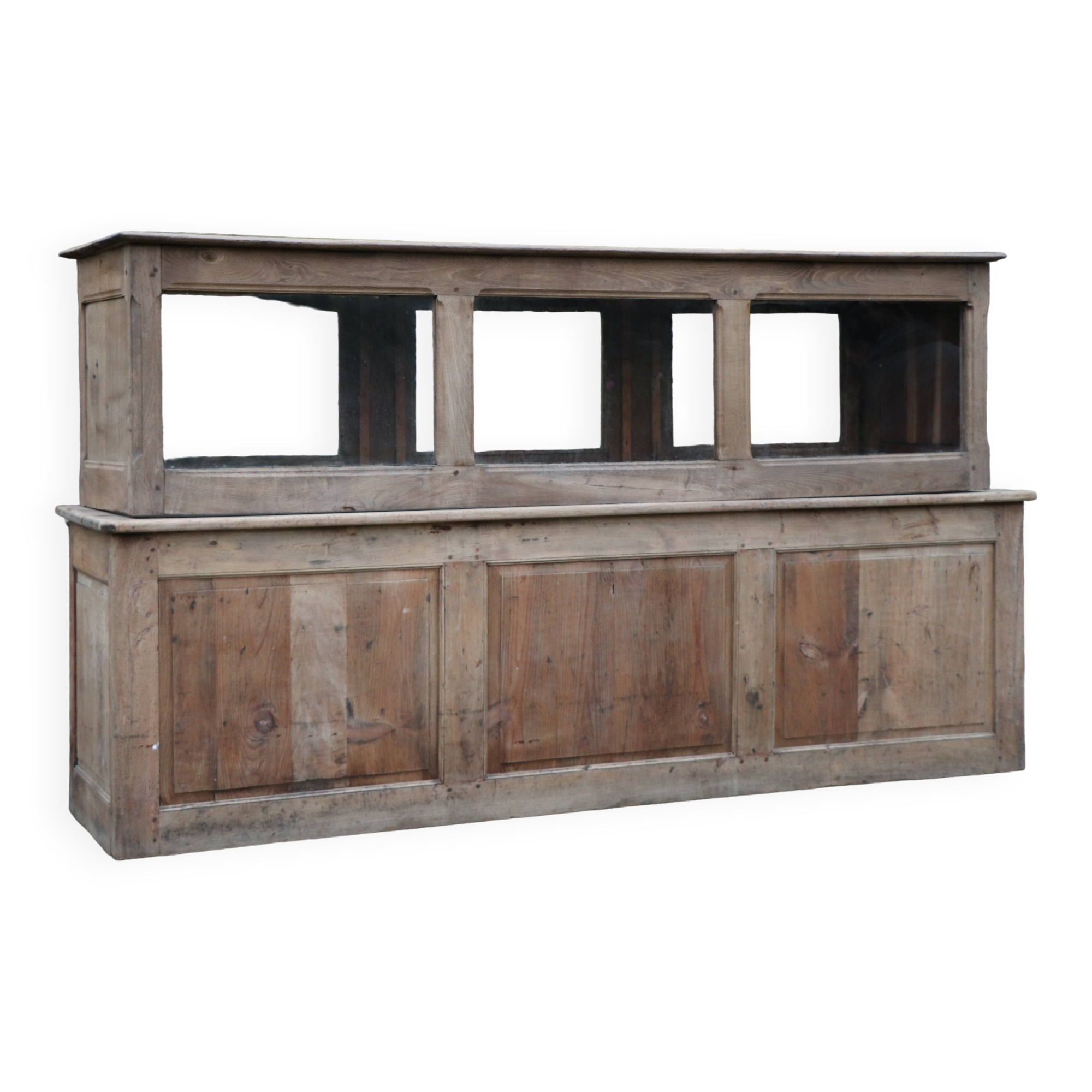 Comptoir vitrine chapellerie 1930