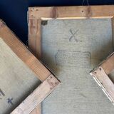 Paintings lot of 3 HST Landscapes Garden Pond early XX°