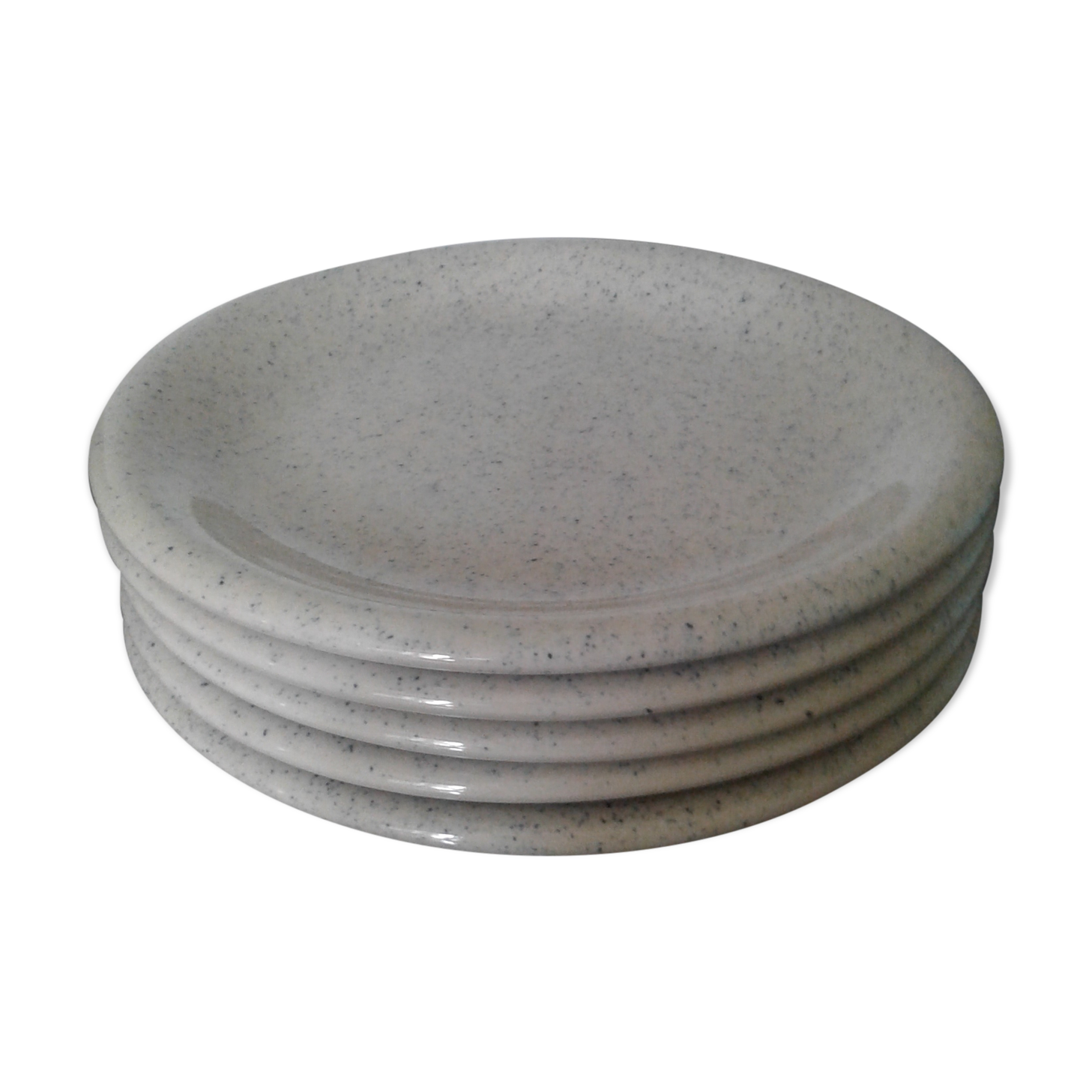 Set  de 5 assiettes en grès vernies Tulowice
