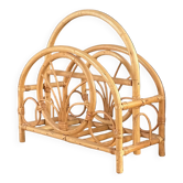 Vintage bamboo magazine rack