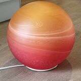 Vintage Saturn table lamp 70s WOFI, space age floor