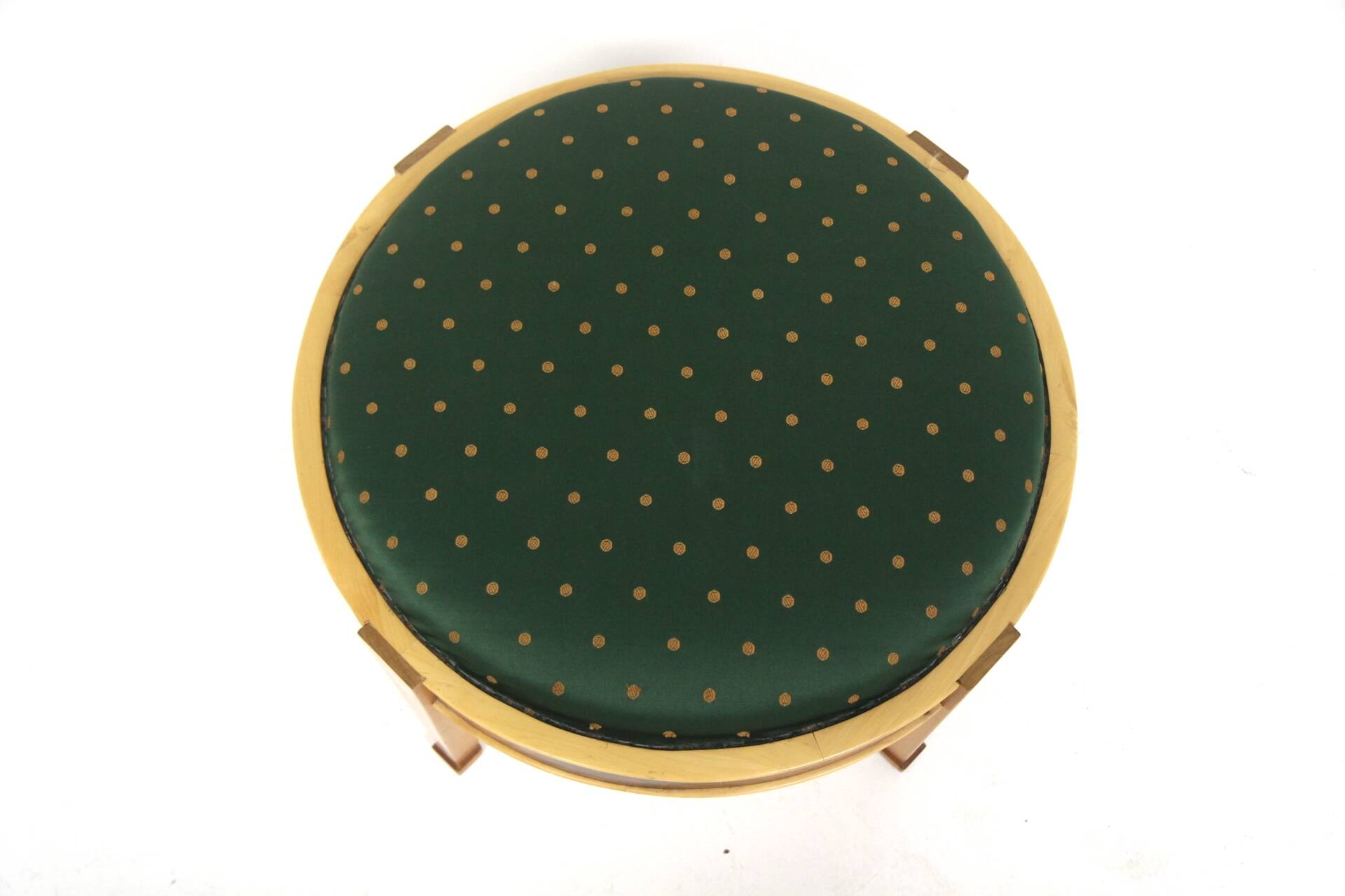 Scandinavian mahogany ottoman, Sweden, 1990