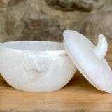 white alabaster lidded box