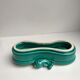Green and gold ceramic salt shaker Art Deco 30s